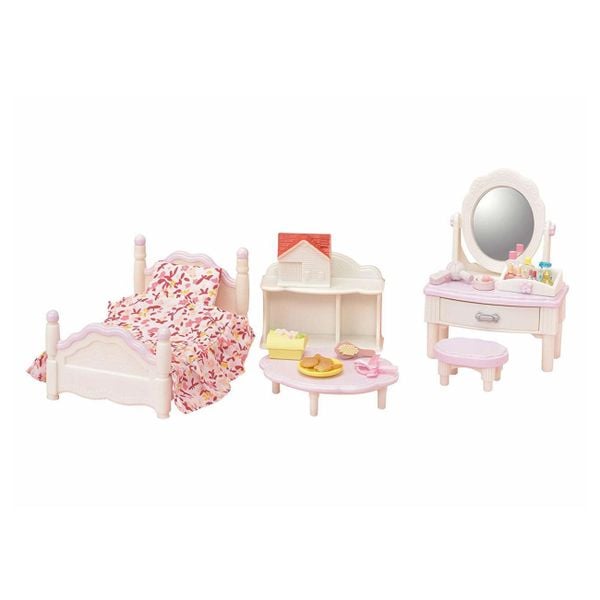 Bộ Giường ngủ và Bàn trang điểm Sylvanian Families 5285