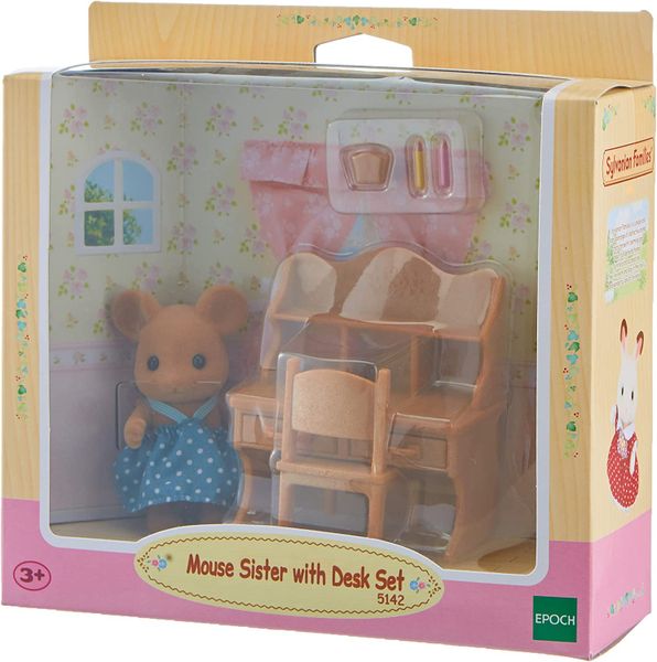  Bo chi chuot voi ban hoc Sylvanian Family 1821 