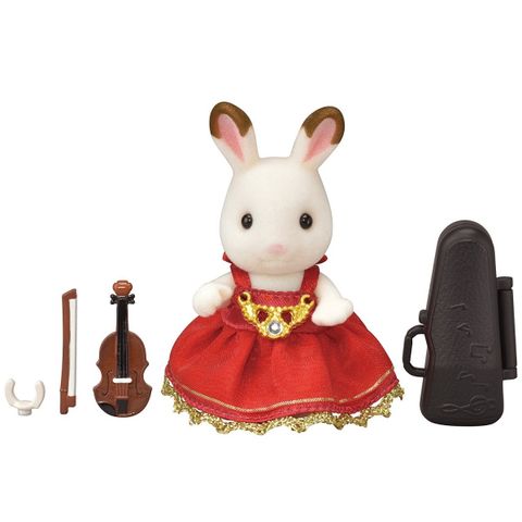  Sylvanian Families TS-03 Nghệ sĩ Violin Thỏ Nâu Violin Concert Set 