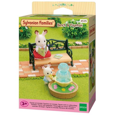  Sylvanian Families EP-4535 Ghế Dài và Đài Phun Nước Công viên Bench & Fountain 