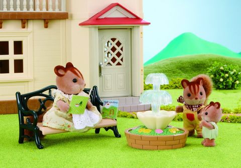  Sylvanian Families EP-4535 Ghế Dài và Đài Phun Nước Công viên Bench & Fountain 