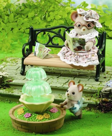  Sylvanian Families EP-4535 Ghế Dài và Đài Phun Nước Công viên Bench & Fountain 