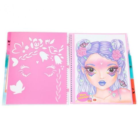  TM411240 BST thiết kế Create Your Fantasy Face Colouring Book Topmodel 