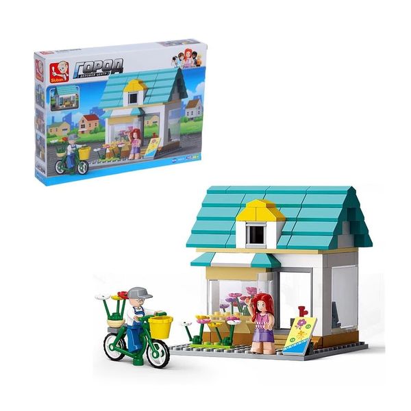 Bộ lắp ráp Cửa hàng hoa Queenie Sluban B0570