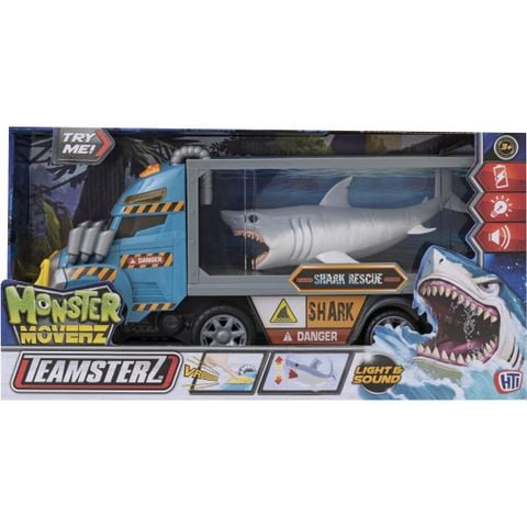  Đồ chơi xe tải Monster Moverz cứu hộ cá mập có âm thanh và đèn Teamsterz 