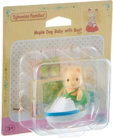  Sylvanian Families 5137 Thuyền của Chó con Maple Dog Baby with Boat 