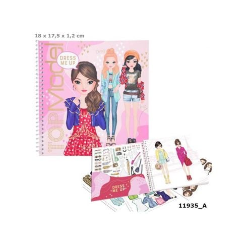  Đồ chơi Stickerbook thiết kế thời trang Dress Me Up TOPMODEL 