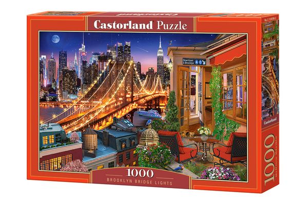  Xếp hình puzzle ánh sáng về đêm cầu Brooklyn 1000 mảnh CASTORLAND C-104598 