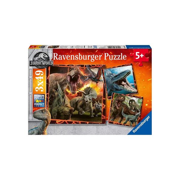  Xếp hình Jurassic World Instinct to Hunt 3x49pc Ravensburger 