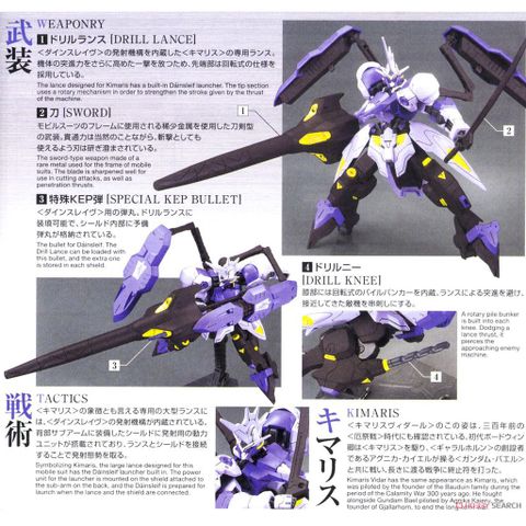  Lắp ráp BANDAI Gundam Iron-Blooded Orphans IBO Kimaris Vidar HG 1/144 