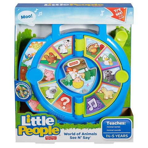  Fisher Price DVP80- Little People See n Say World of Animals 