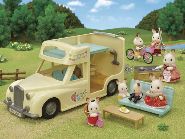 Xe cắm trại gia đình Family Campervan Sylvanian Families 5454