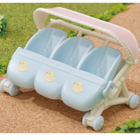  Xe đẩy 3 chỗ Sylvanian Families Triplets Stroller 