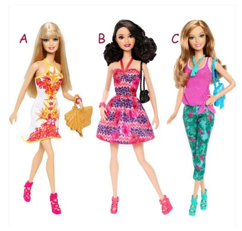  Barbie sắc màu nhiệt đới Barbie Fashionistas 