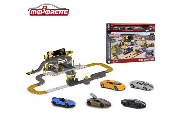 Mô Hình Đường Đua Lamborghini Majorette kèm 5 xe