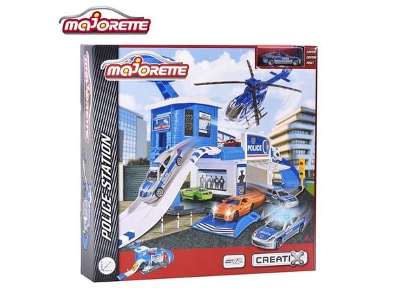 Trạm Cảnh Sát Majorette Creatix Police Station + 1 xe