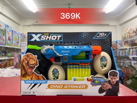  Bộ đồ chơi phóng thanh xốp mút Dino Attack X-Shot (4 quả trứng, 16 thanh mút) - 4860 
