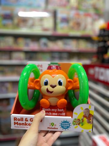  Đồ chơi khỉ nhào lộn phát sáng và âm thanh Bright Starts 52181 