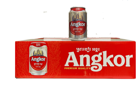 Bia Angkor Lager 5% - Thùng 24 Lon 330ml