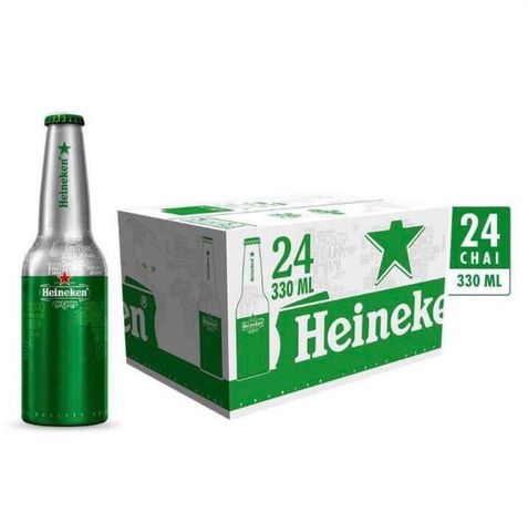 Heineken Hà Lan 5% – Chai nhôm 330ml – Thùng 20 Chai