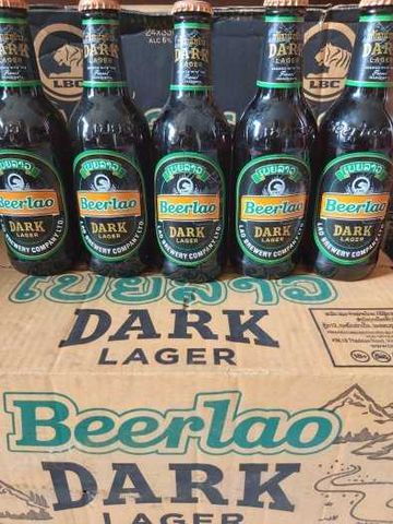 Beer Laos Dark Lager 6.5% - chai 330ml
