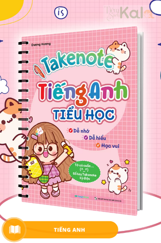  Sổ Tay Takenote Tiếng Anh Tiểu Học (gáy lò xo) 