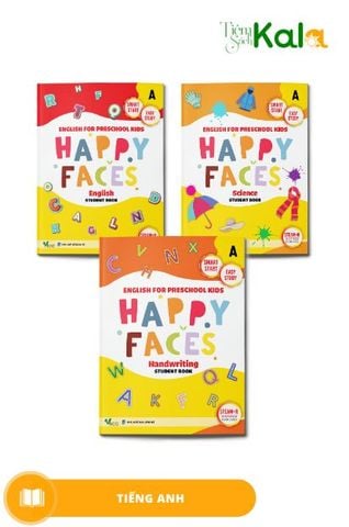  COMBO HAPPY FACES - NỤ CƯỜI HẠNH PHÚC LEVEL A (3 môn) 