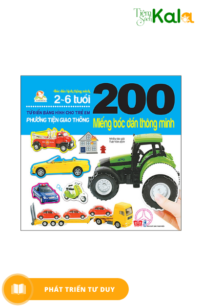  200 miếng bóc dán - Phương tiện giao thông 