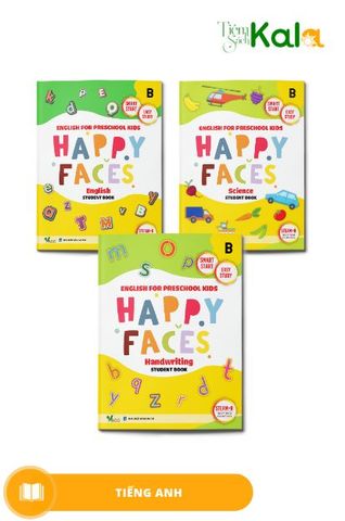  COMBO HAPPY FACES - NỤ CƯỜI HẠNH PHÚC LEVEL B (3 môn) 