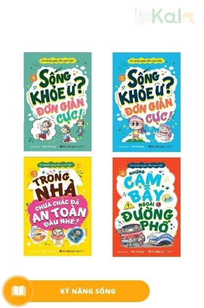  Bộ Kỹ năng sinh tồn dành cho trẻ (Bộ 4 cuốn) 
