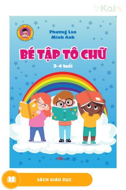  Hành trang vào lớp 1 - Bé tập tô chữ  (Mẫu giáo 3 - 4 tuổi) 