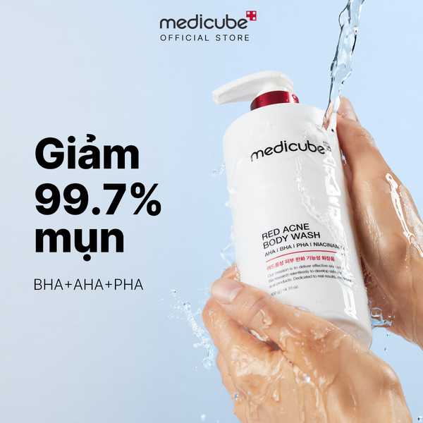  Sữa tắm cho da mụn RED ACNE BODY WASH 400ml 