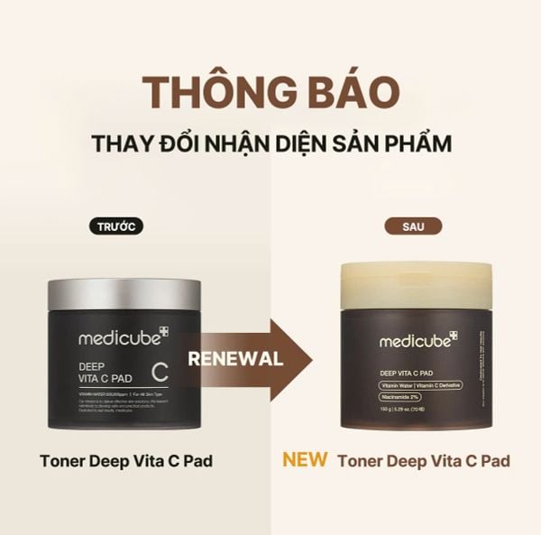  Toner Pad sáng da Deep Vita C Pad 150g/ 70 miếng 