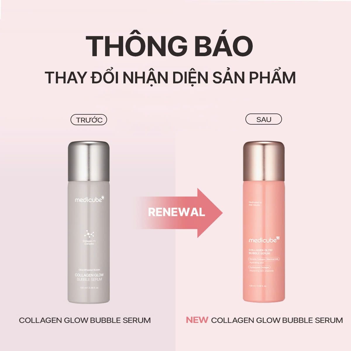  Tinh chất dạng bọt Collagen Glow Bubble Serum 100ml 