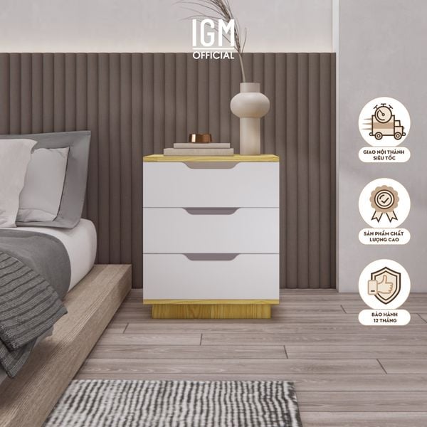 Kệ Tủ Đầu giường Cao 60cm Rộng 50cm Sâu 40cm Chất liệu Gỗ MDF phủ Melamine