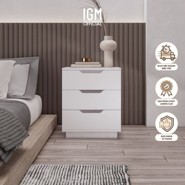 Kệ Tủ Đầu giường Cao 60cm Rộng 50cm Sâu 40cm Chất liệu Gỗ MDF phủ Melamine