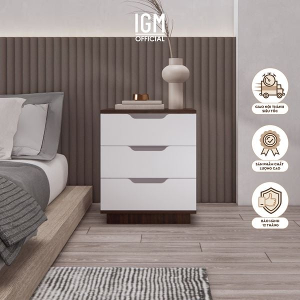 Kệ Tủ Đầu giường Cao 60cm Rộng 50cm Sâu 40cm Chất liệu Gỗ MDF phủ Melamine