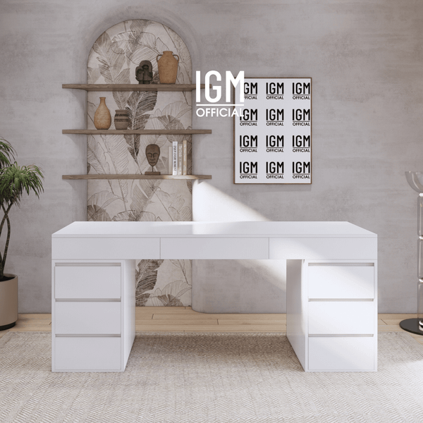 Bàn ngang 2 tủ mix ngăn kéo ngầm