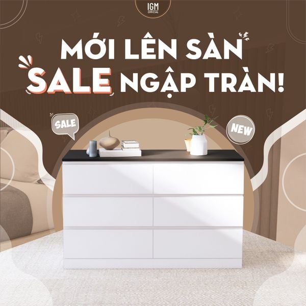 Kệ Tủ Tay Kéo Âm Chất liệu MDF phủ Melamine - Kích thước tùy chọn.