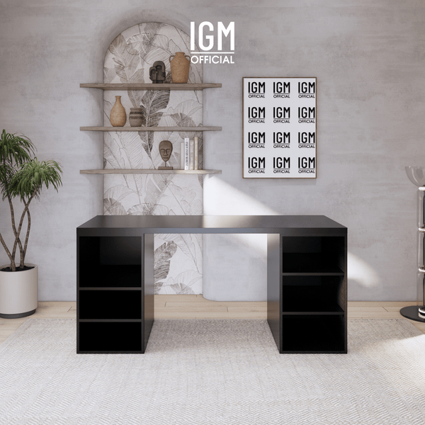 Bàn ngang 2 hộc tủ có ngăn để đồ (không cánh, không ngăn kéo).