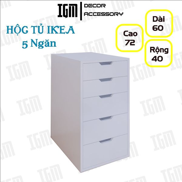 Hộc Tủ IKEA 5 Ngăn Có Ray Kéo