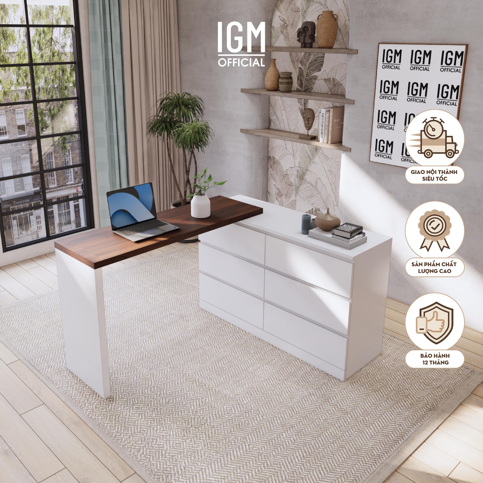 Bàn làm việc thiết kế đẹp mắt