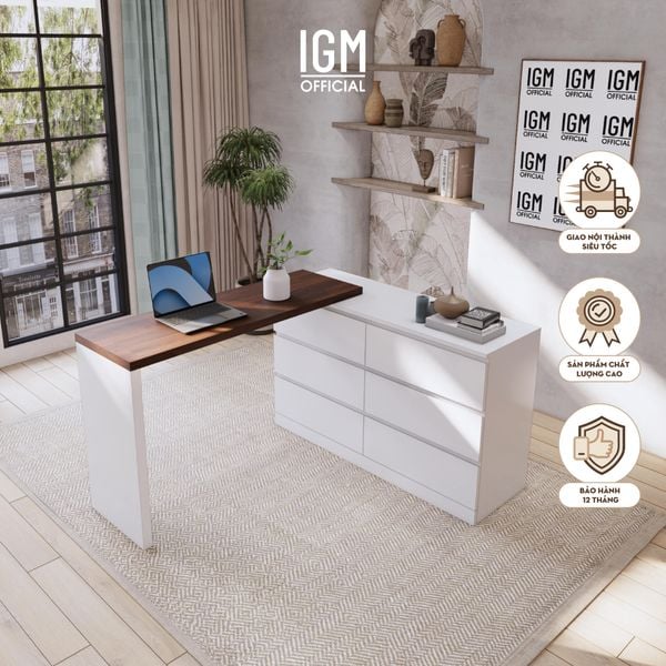 Bàn Trang Điểm, Bàn Làm Việc IGM Kèm Ngăn Tủ Đựng Đồ.