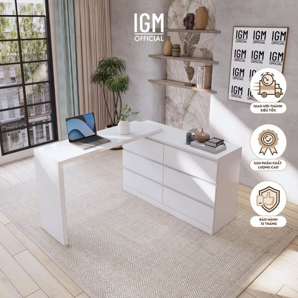 Bàn Trang Điểm, Bàn Làm Việc IGM Kèm Ngăn Tủ Đựng Đồ.