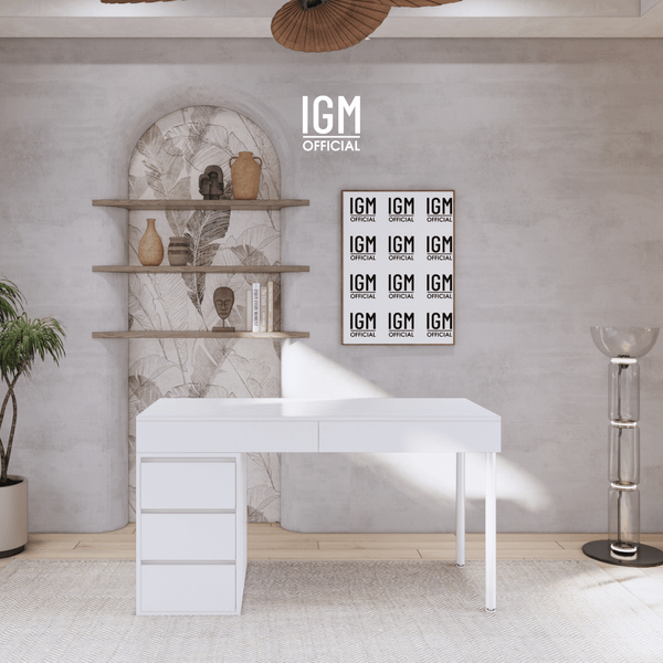 Bàn làm việc ngang một tủ mix ngăn kéo ngầm.