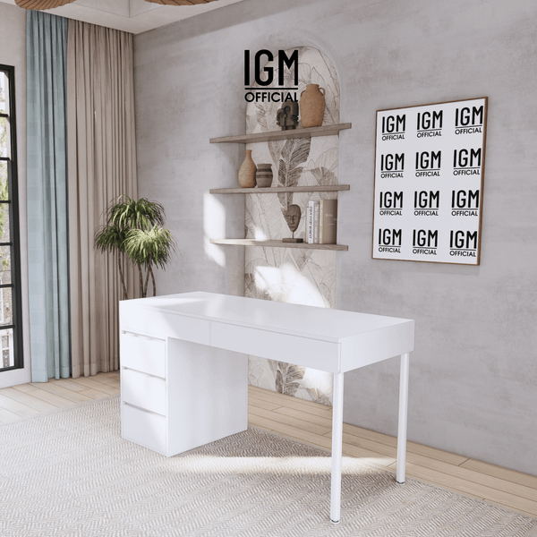 Bàn làm việc ngang một tủ mix ngăn kéo ngầm.