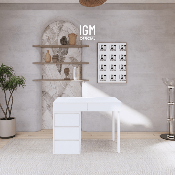 Bàn làm việc ngang một tủ mix ngăn kéo ngầm.