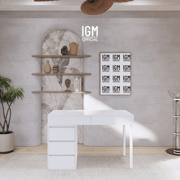 Bàn làm việc ngang một tủ mix ngăn kéo ngầm.