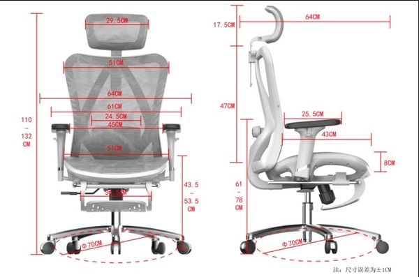 Ghế Công Thái Học Sihoo M57B Cao Cấp