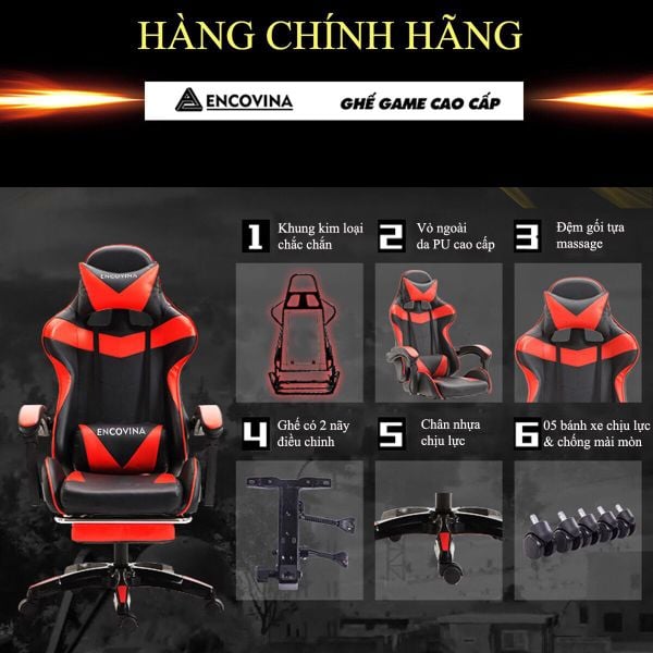 Ghế Gaming Encovina GG -110